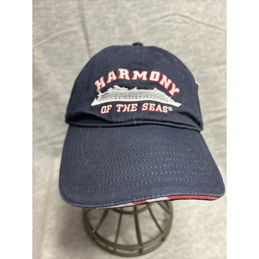 ROYAL CARIBBEAN HARMONY SEAS Ship Hat Cap Embroidered Cruise Line Navy New - Picture 2 of 12